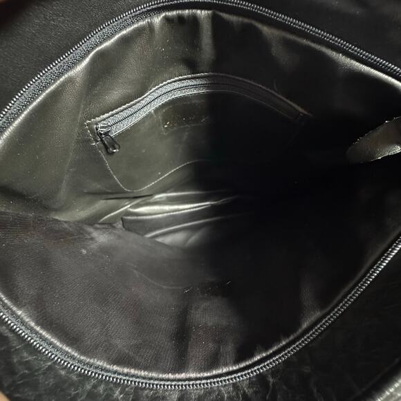 Vintage 80s Leather & Pony Hair Leopard Print Shoulder Bag - Picture 5 of 8